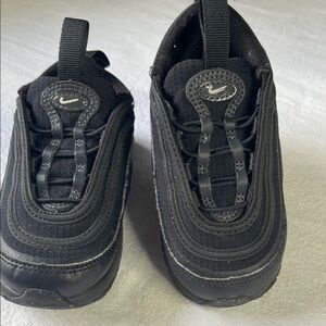 Nike Kids Black Sneakers with White Accents